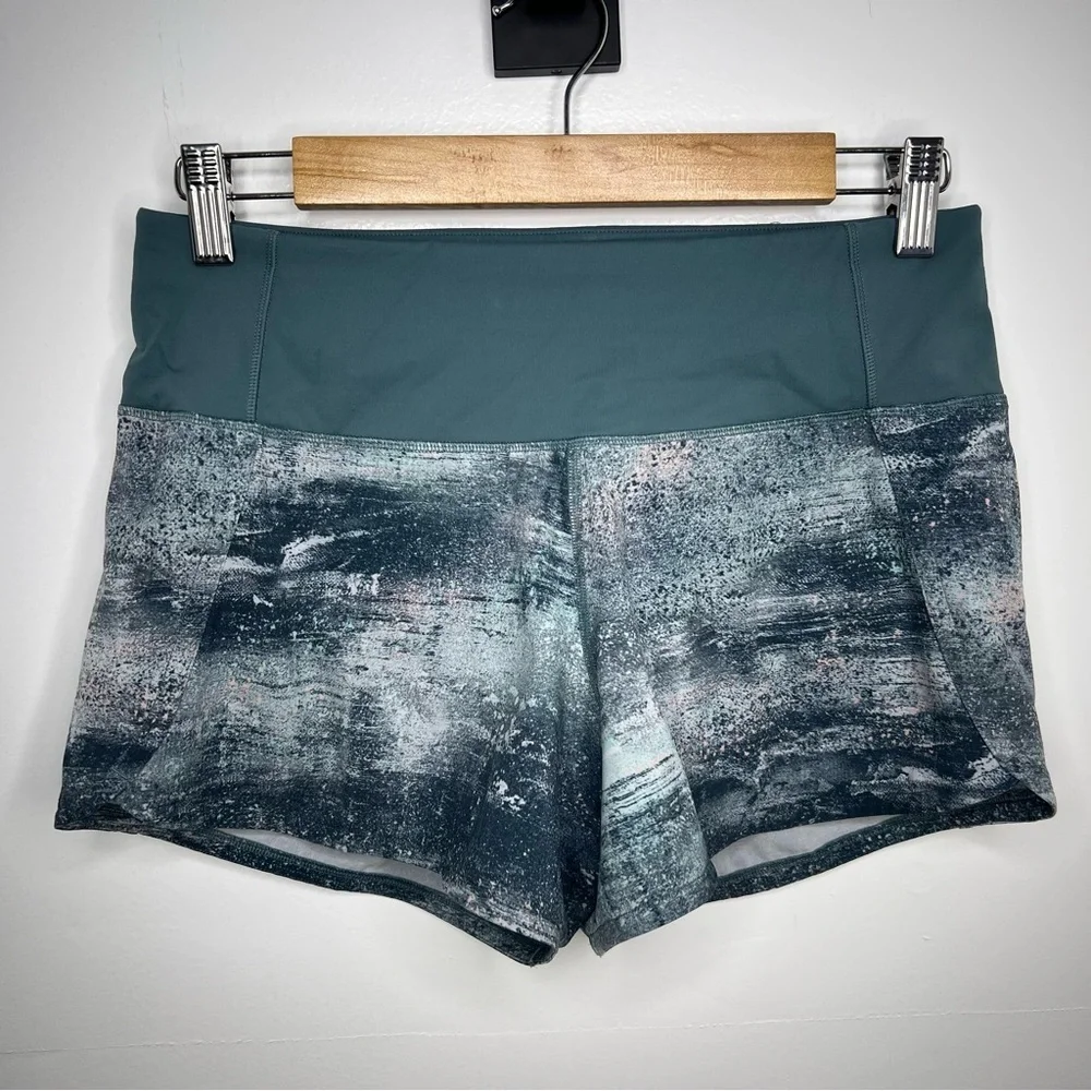 LULULEMON Azurite Mint Tint Run Times II 4” Shorts